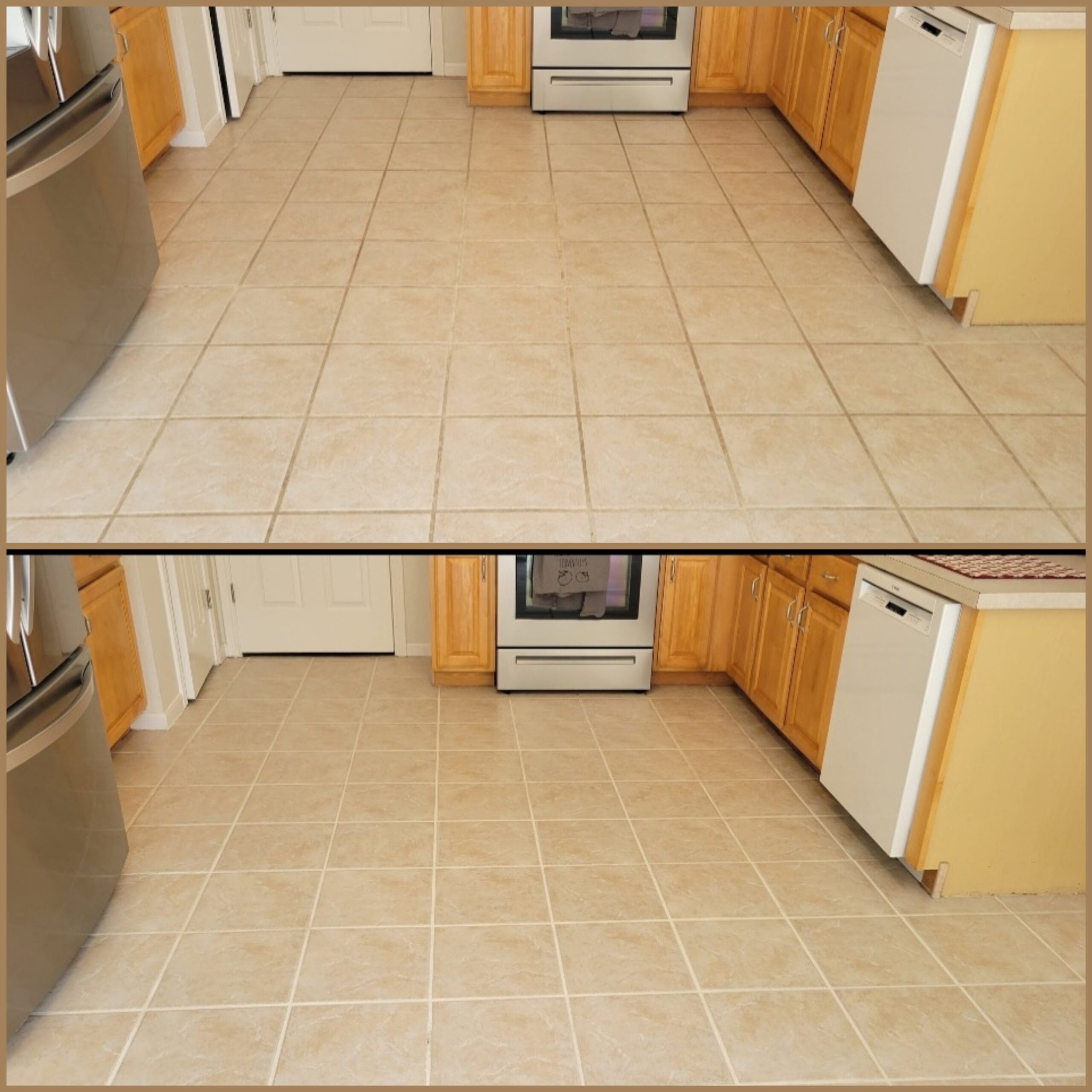 Before/After: Tile & Grout Deep Clean in a South Austin Kitchen