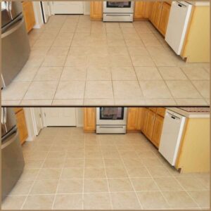 residential tile cleaning before and after
